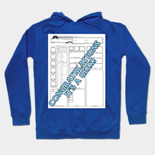 Geek reveal (blue) Hoodie